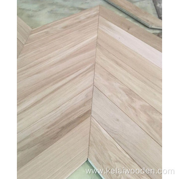 European oak chevron hardwood fishbone flooring